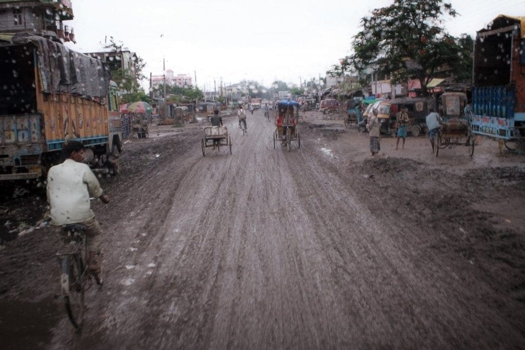 Monsoon season, Dhing (India)